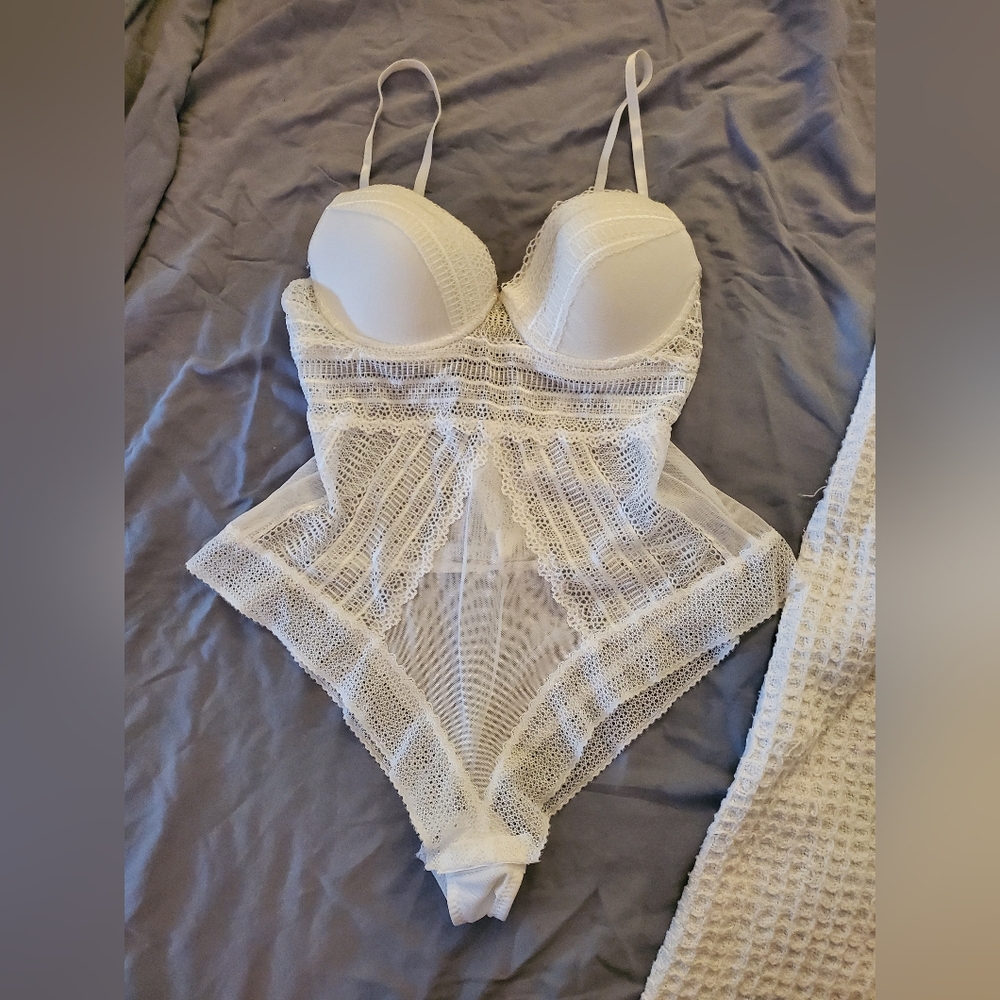 White Lace Teddy